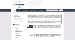 Desktop Screenshot of hemispheretv.com