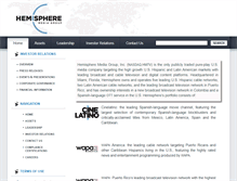 Tablet Screenshot of hemispheretv.com